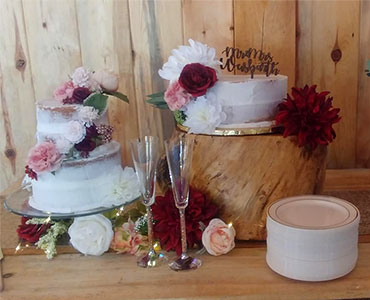 Serendipity Farms wedding cake
