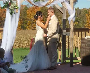 Serendipity Farms wedding ceremony