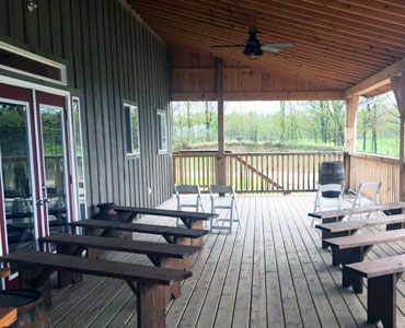 Serendipity Farms covered porch